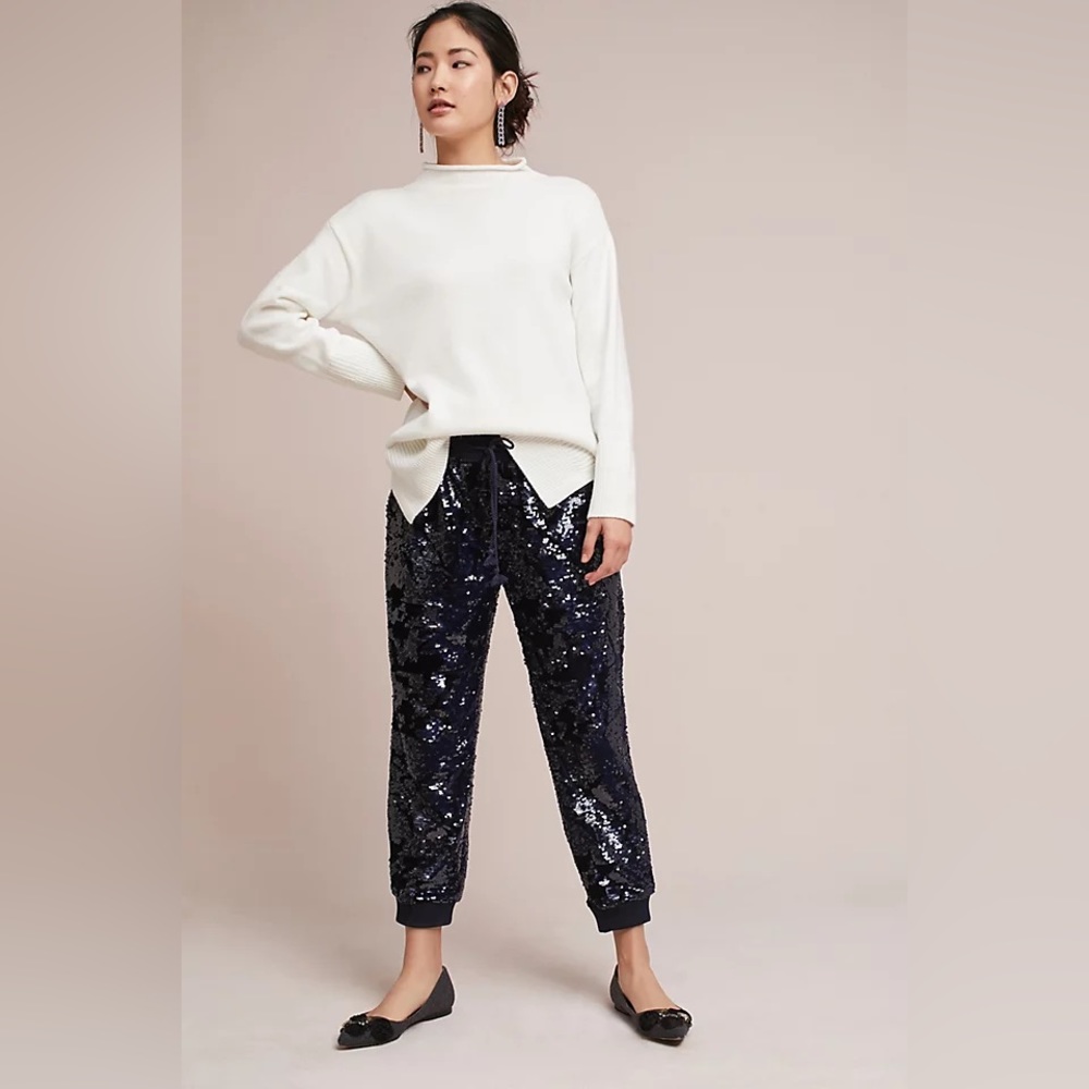 Anthropologie Sequin Joggers
